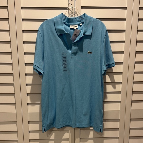 Lacoste Men's Light Slim Fit Blue Polo Shirt.